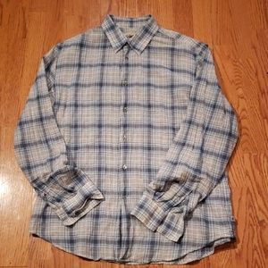 John Varvatos Large Plaid Soft Shirt